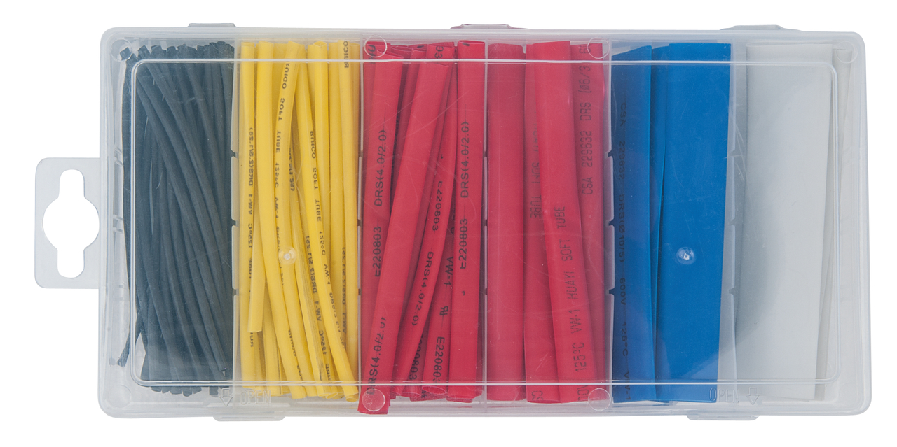 KS Tools Sortiment Schrumpfschläuche, farbig, 100-tlg