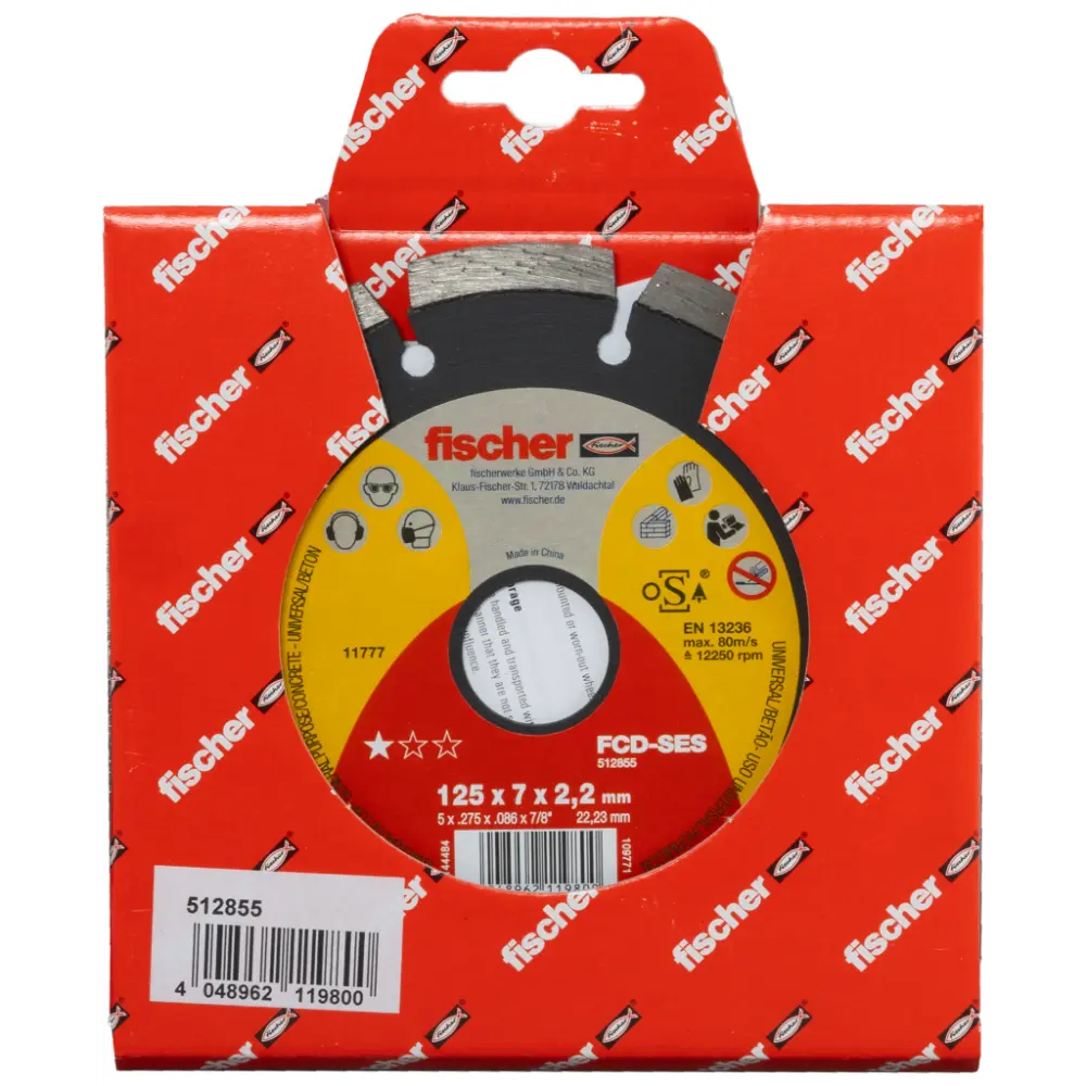 Fischer Diamanttrennscheibe SES 2,2/125 geteilt