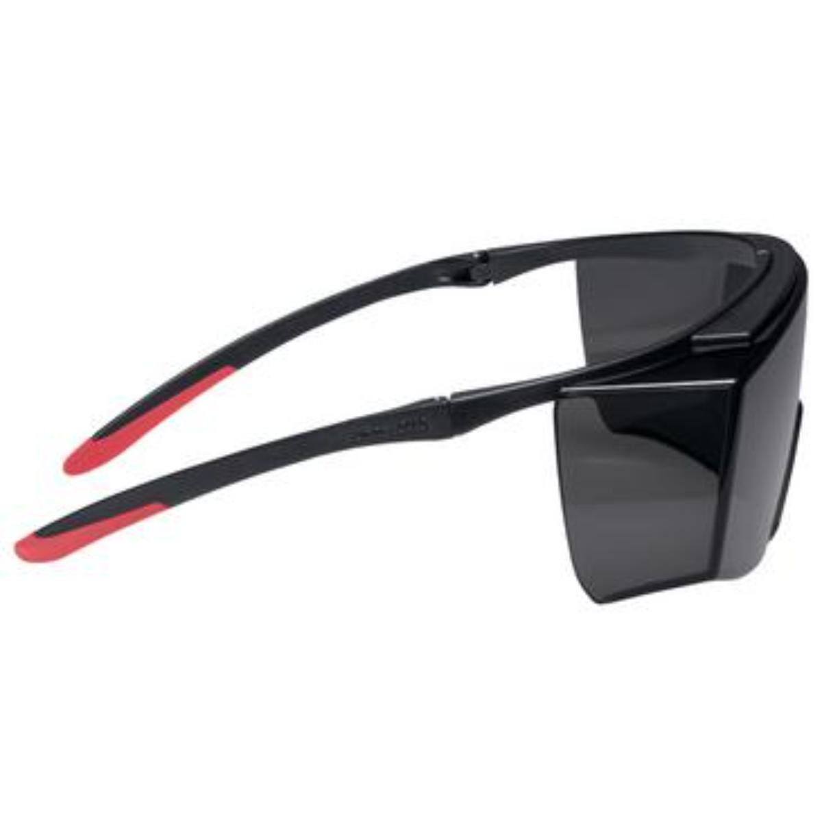 uvex Überbrille super f OTG Infrarotschutz 5,0 schwarz, rot