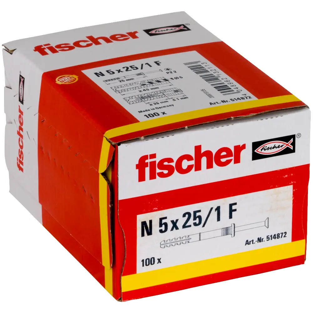 Fischer Nageldübel N 5x25/1 F (100)