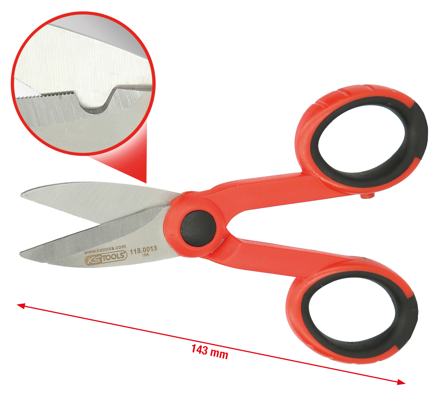 KS Tools Universal-Werkstattschere, 143mm