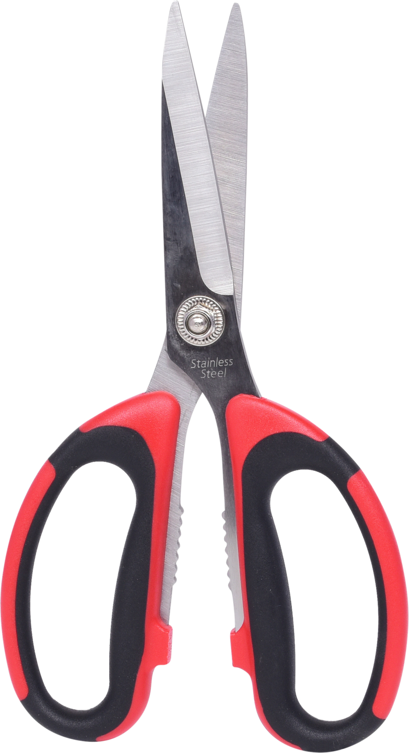 KS Tools Universal-Werkstattschere, 190mm, schwarz-rot