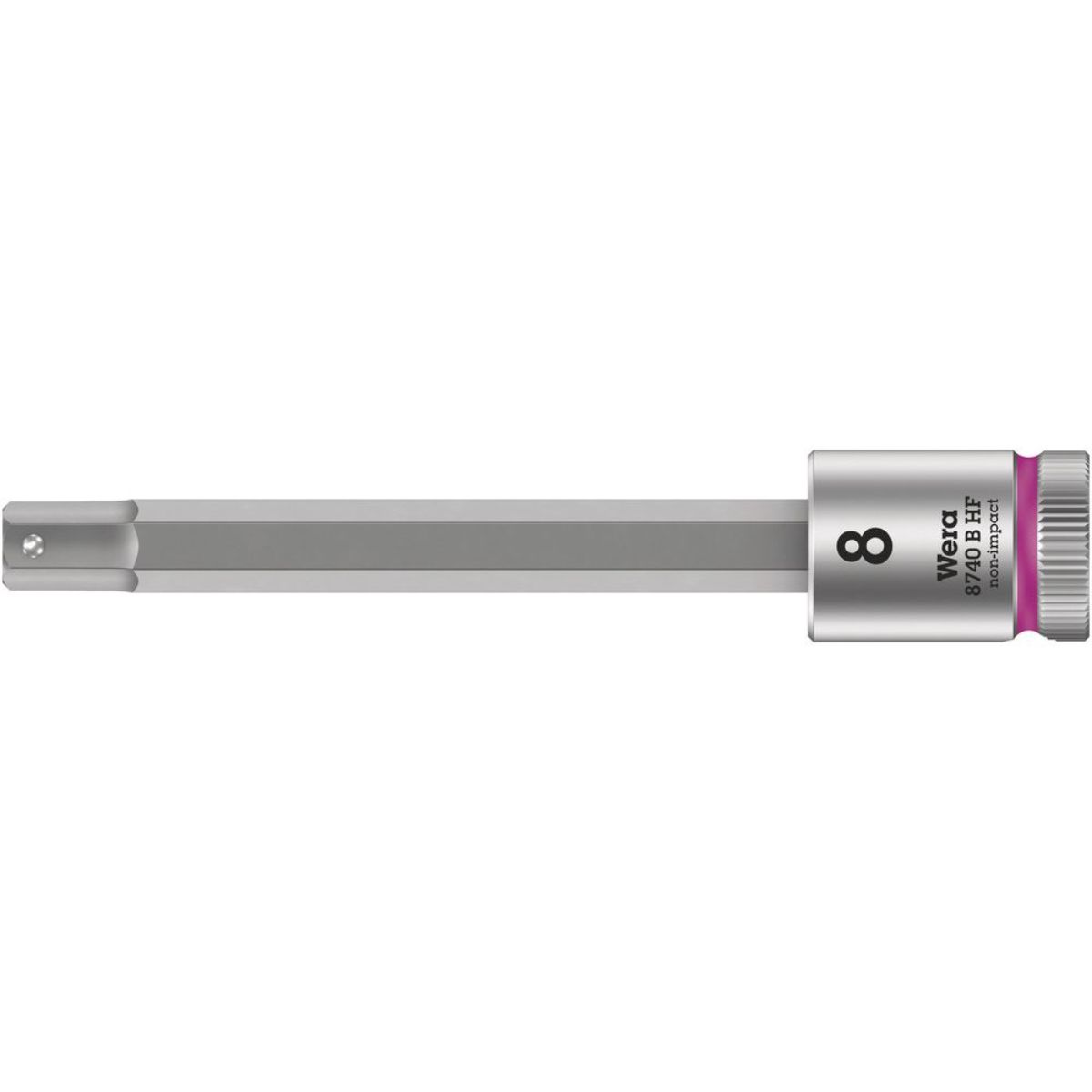 Wera 8740 B HF Zyklop Bitnuss + 3/8"-Antrieb + Haltefunktion für Innensechskantschrauben, metrisch