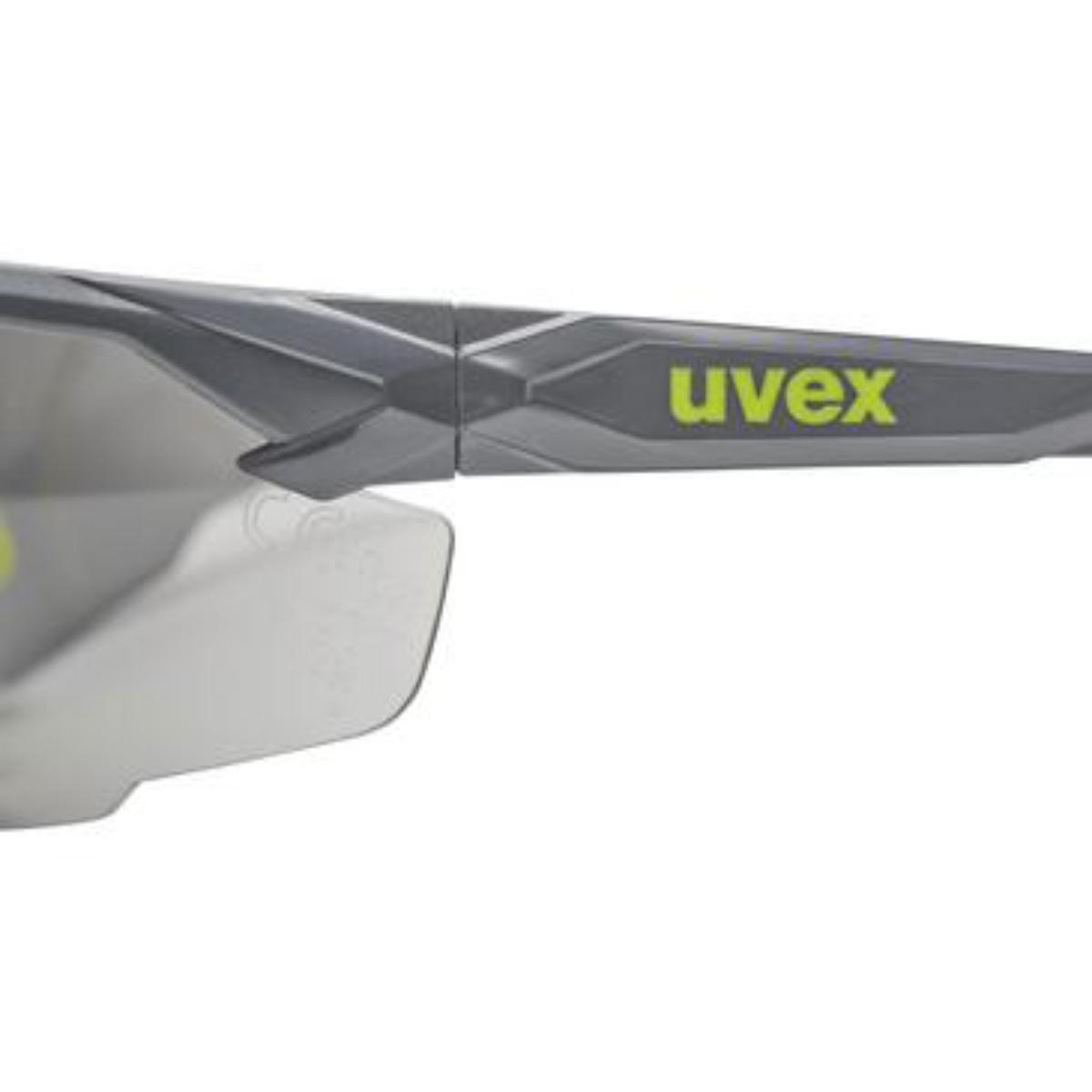 uvex Bügelbrille suxxeed 23% grau, gelb, anthrazit, lime