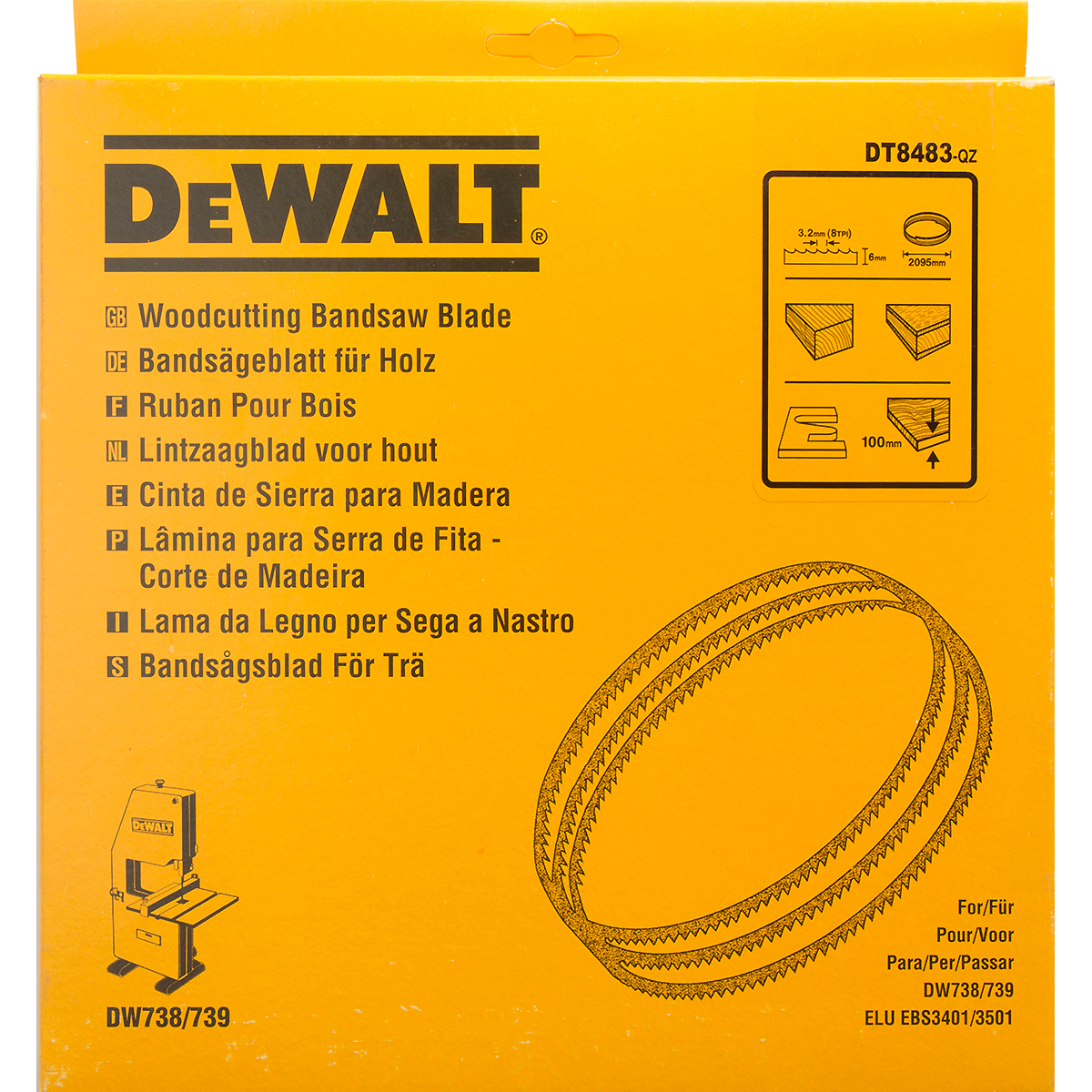 DEWALT Bandsägeblätter für DW738 / DW739