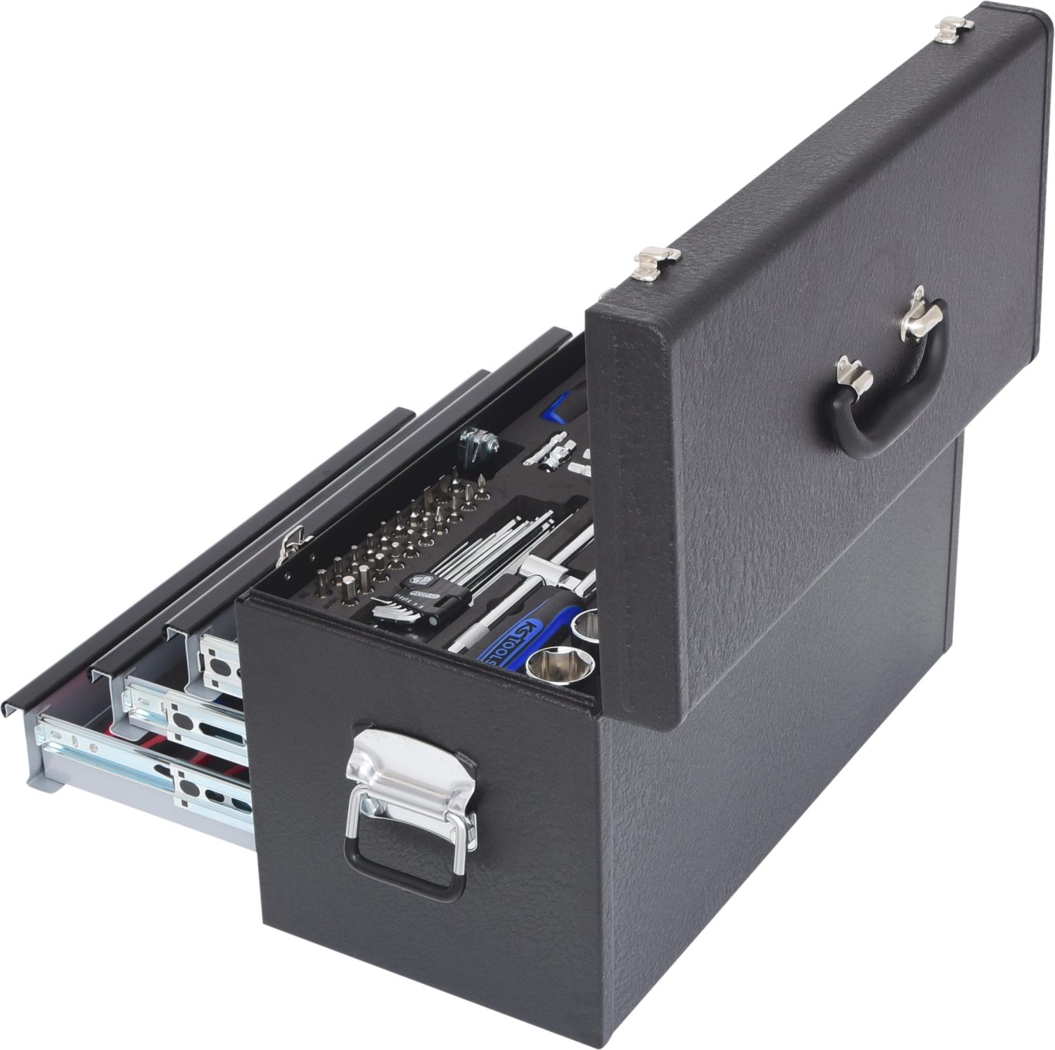 KS Tools 1/4"+1/2" CHROMEplus Universal-Werkzeug-Satz, 99-tlg Zollmaße