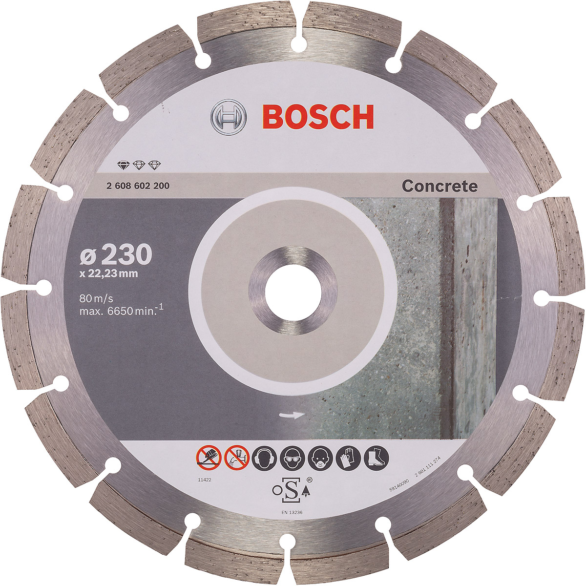 Bosch Diamanttrennscheibe Standard for Concrete