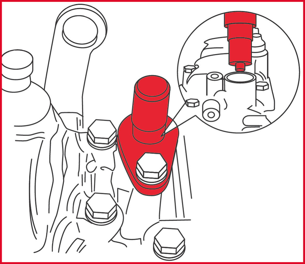 KS Tools Motoreinstell-Werkzeug-Satz für VAG, 4-tlg