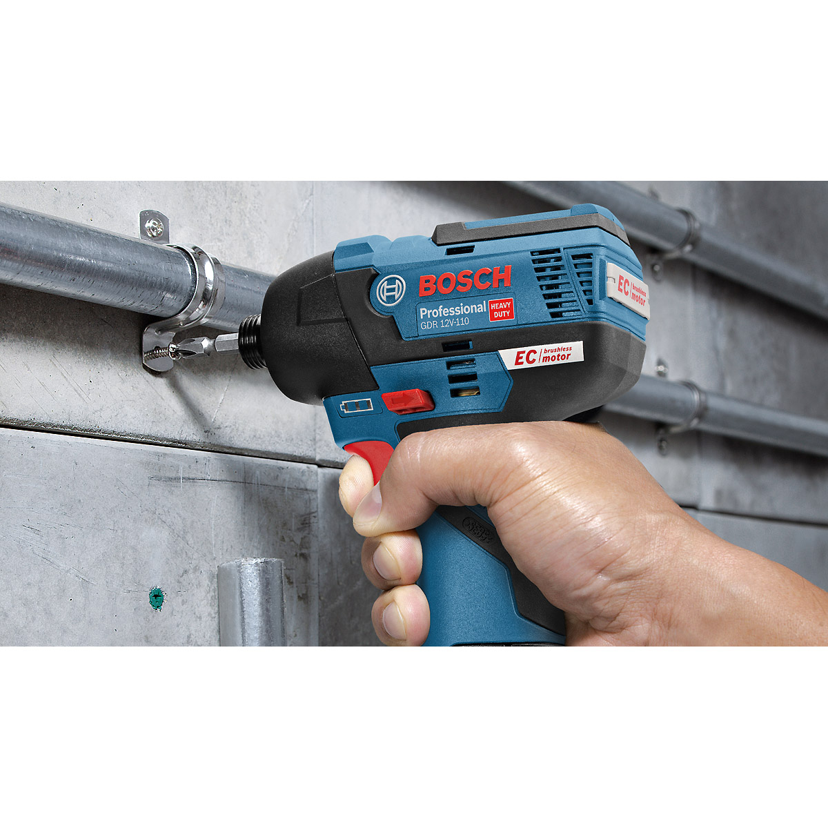 Bosch Akku-Drehschlagschrauber GDR 12V-110, Solo Version, L-BOXX