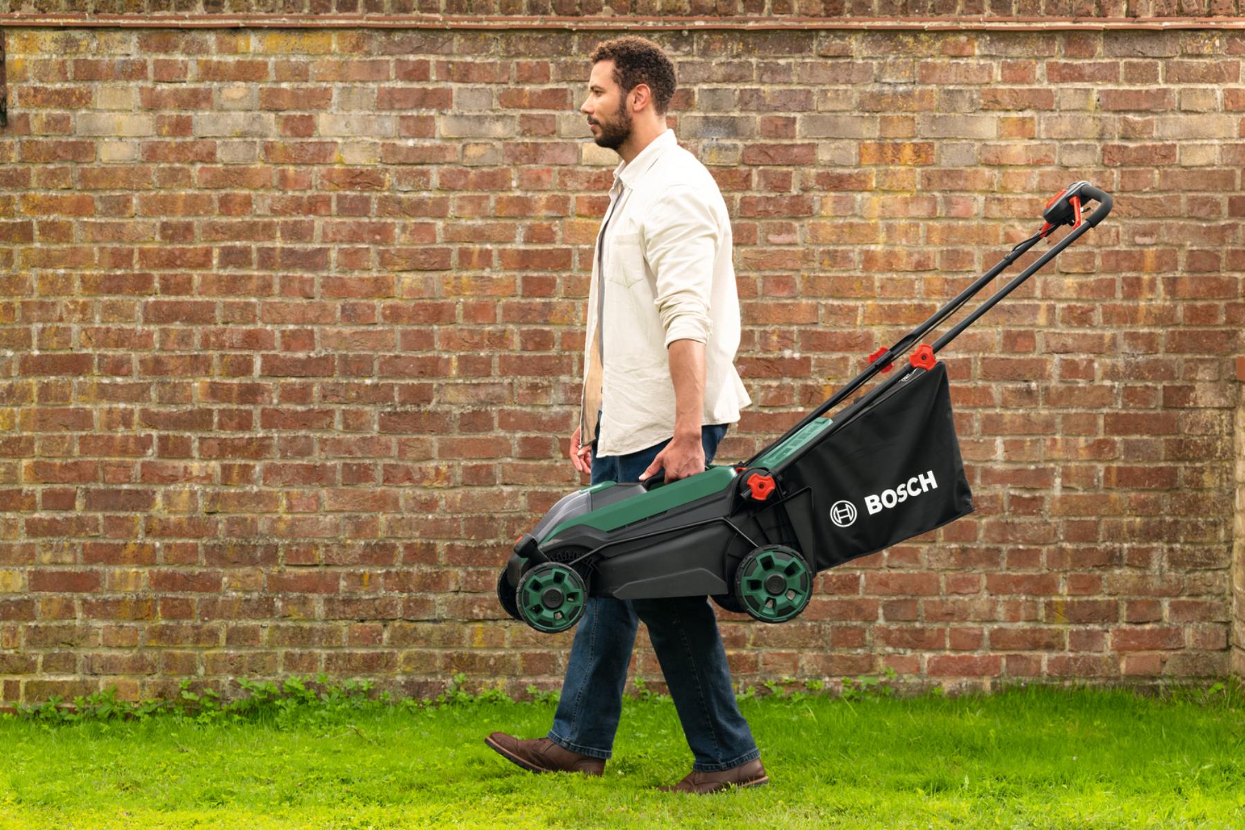 Bosch Akku-Rasenmäher ROTAK18V2-38, 2x Akku PBA 18V 4.0Ah