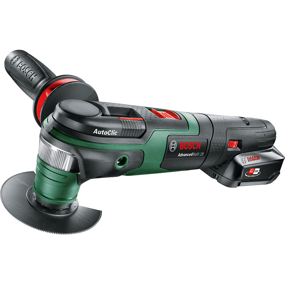 Bosch Akku-Multifunktionswerkzeug AdvancedMulti 18, mit 1 x PBA 18V 2.5 Ah Akku