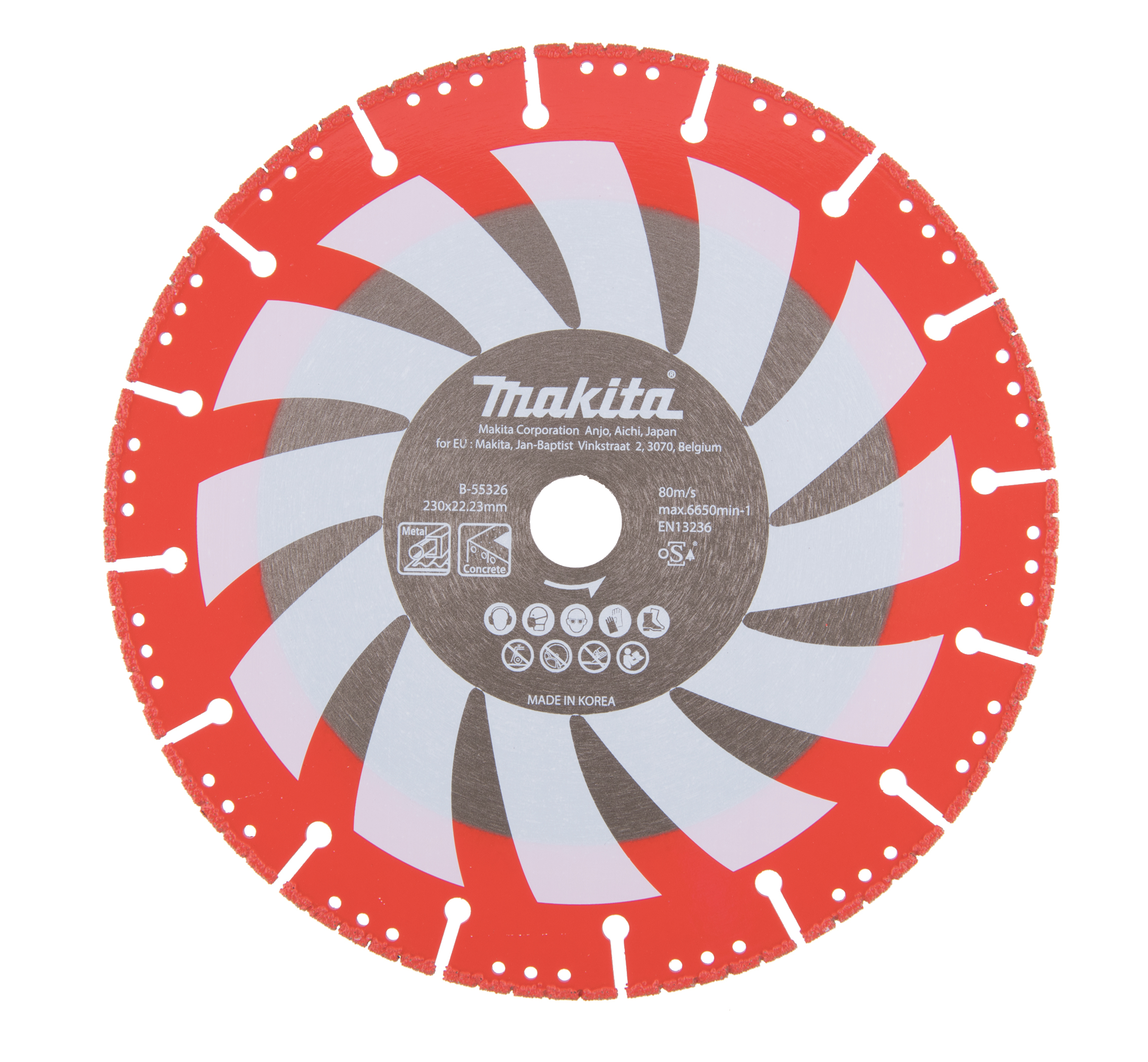 Makita Diamantscheibe Rettung 230 mm , 230/22,23 mm - 3,1 mm - Rescue - B-55326
