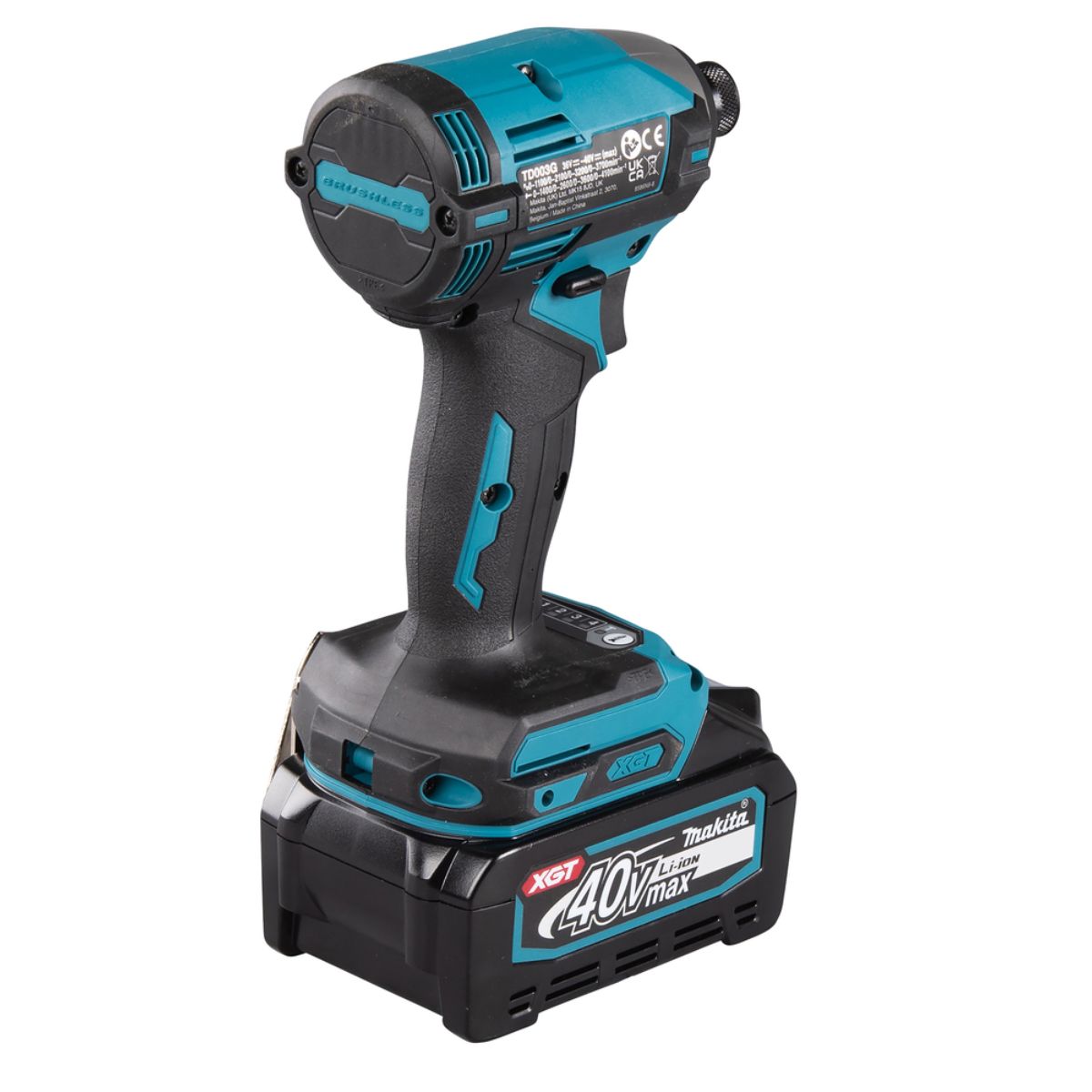 Makita Akku-Schlagschrauber 40V max. / 2,0 Ah, 2 Akkus + Ladegerät im MAKPAC TD003GA202