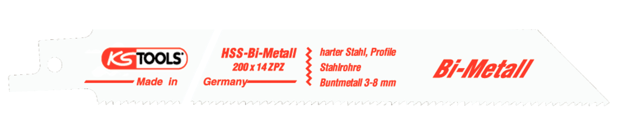 KS Tools Säbelsägeblatt, 200mm, 1,8mm, 5er Pack