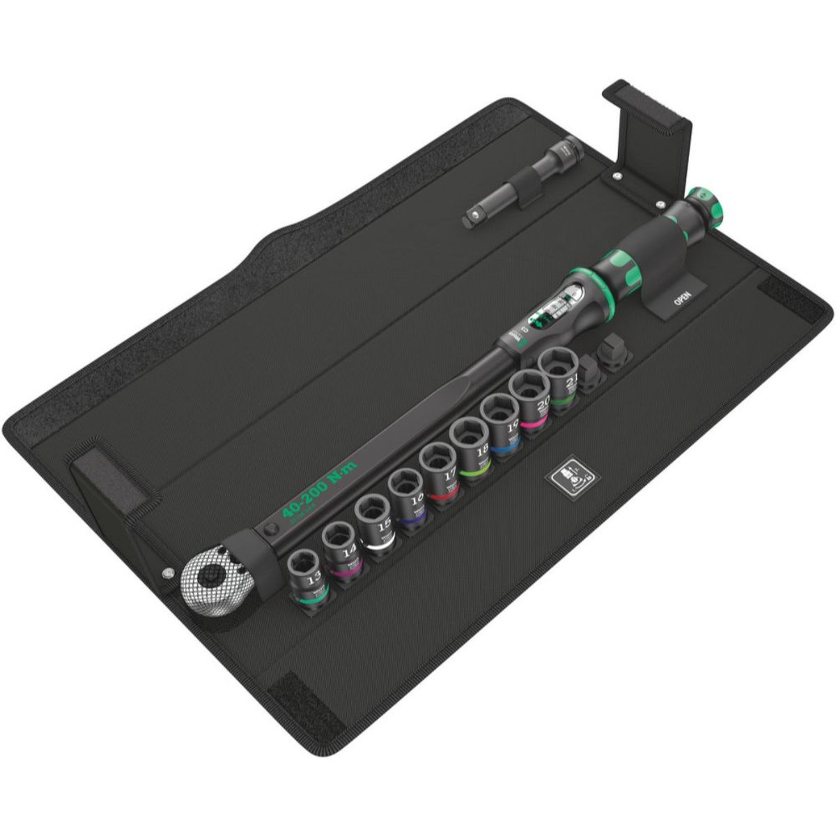 Wera Click-Torque C 3 Set 2 für die Betonverschraubung, 40-200 Nm, 11-teilig