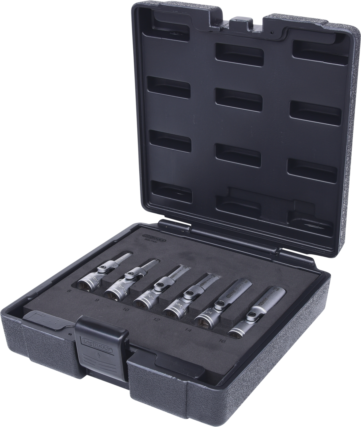 KS Tools 3/8" Glühkerzen-Gelenknuss-Satz, kurz, 6-tlg