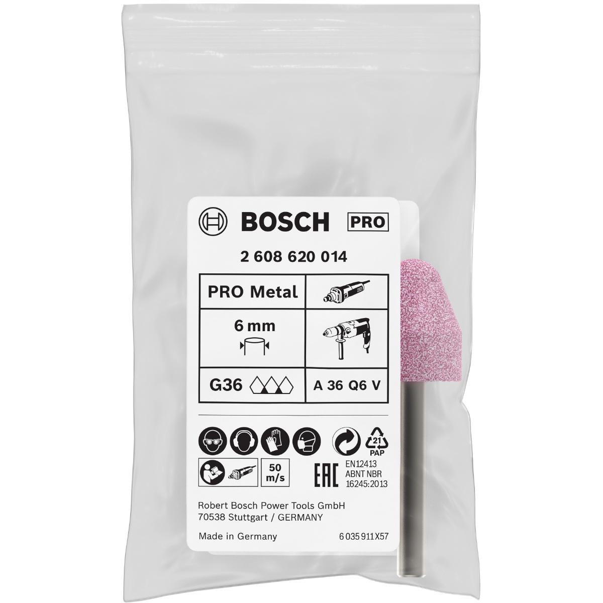 Bosch PRO Schleifstift, kegelförmig, mittelhart