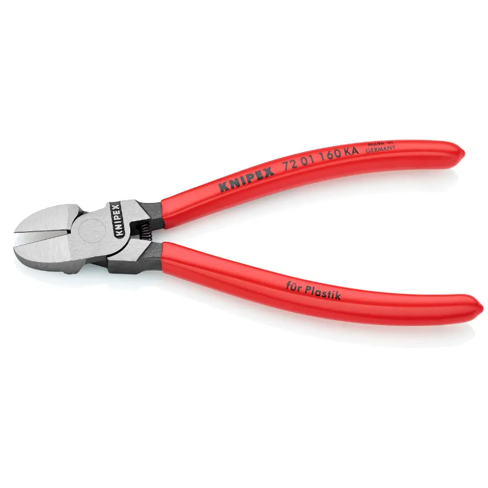 KNIPEX Seitenschneider für Kunststoff runder Kopf mit Kunststoff überzogen 160 mm