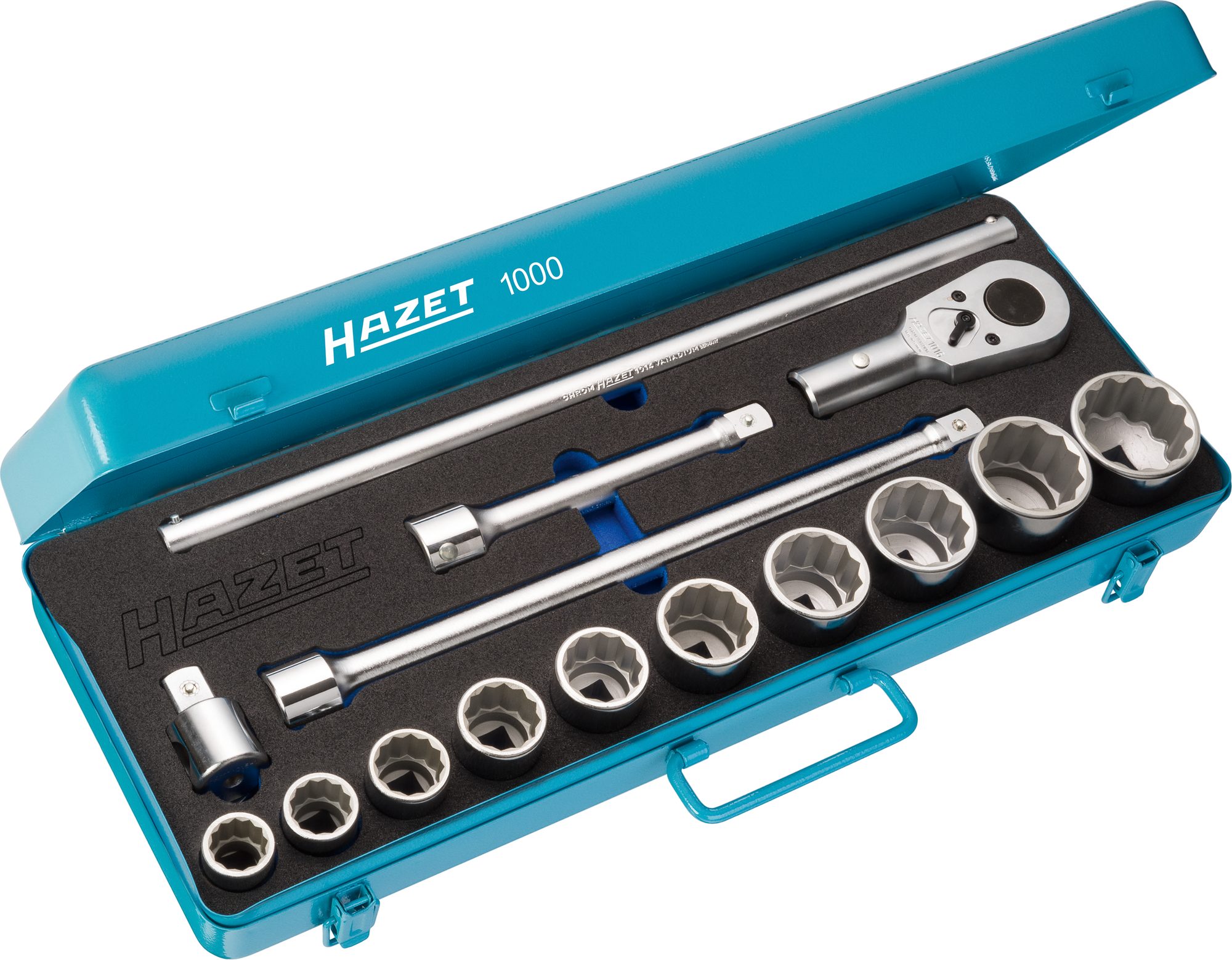 HAZET Steckschlüssel-Satz (3/4 Zoll), 15-teilig