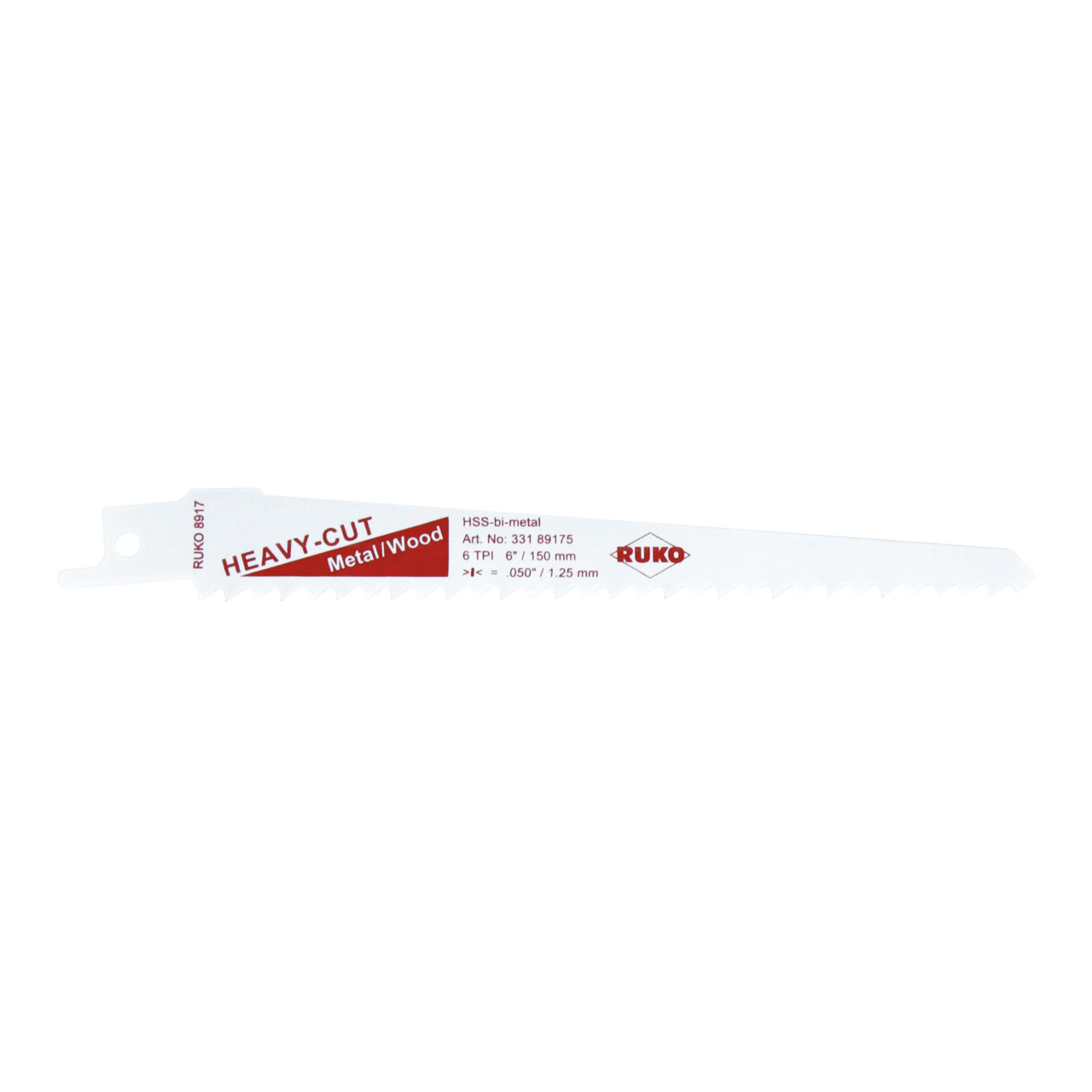 RUKO Säbelsägeblatt RUKO 8917 HSS-Bimetall