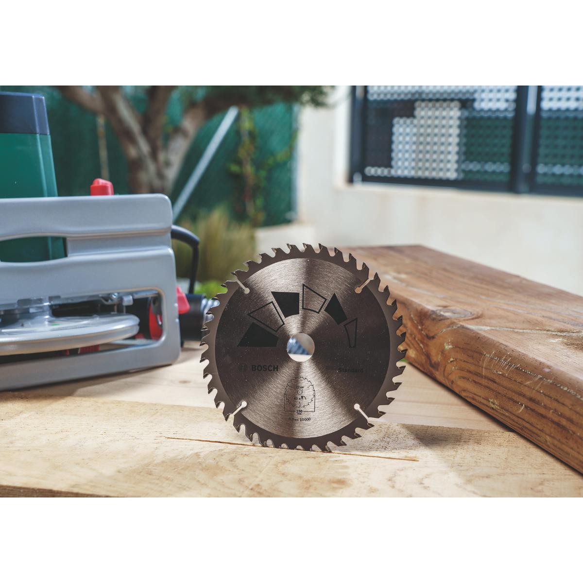 Bosch Kreissägeblatt STANDARD D= 205 mm, Bohrung= 24/20 mm, Z= 40