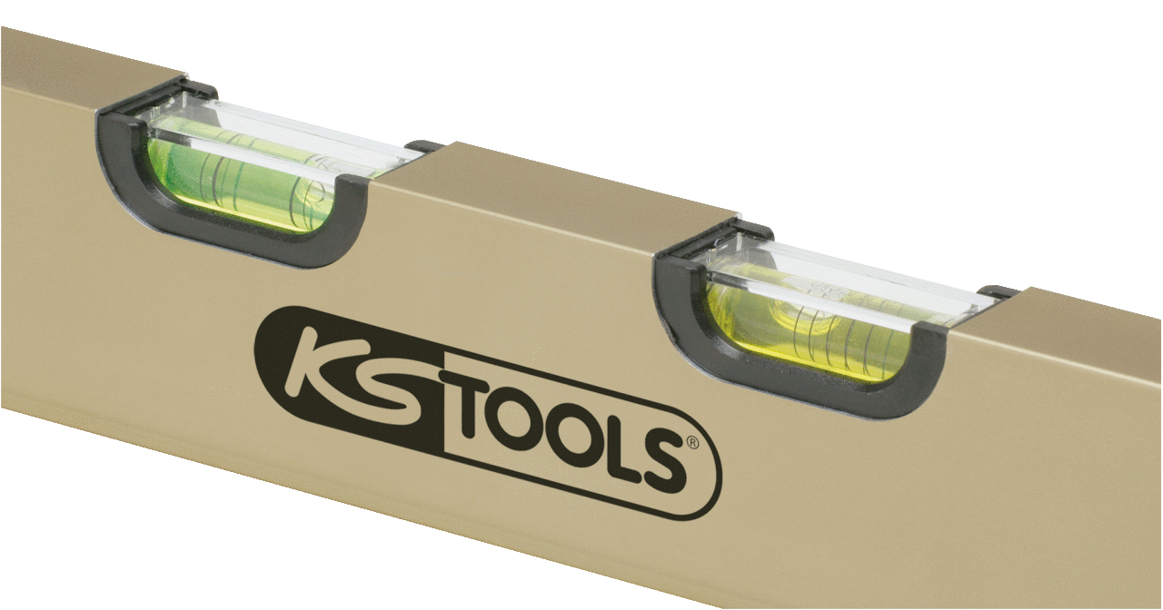 KS Tools Aluminiumprofil-Wasserwaage, Feinausrichtung