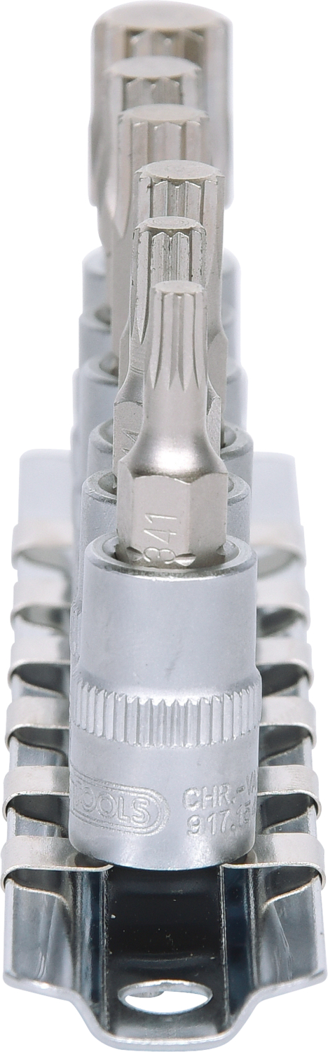 KS Tools 1/4" Bit-Stecknuss-Satz XZN, 6-tlg, M4-M10