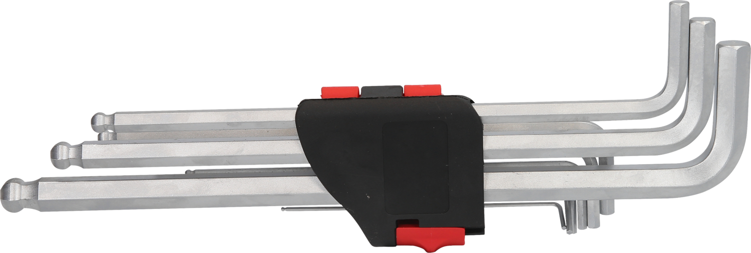 KS Tools Kugelkopf-Innensechskant-Winkelstiftschlüssel-Satz,XL,9-tlg