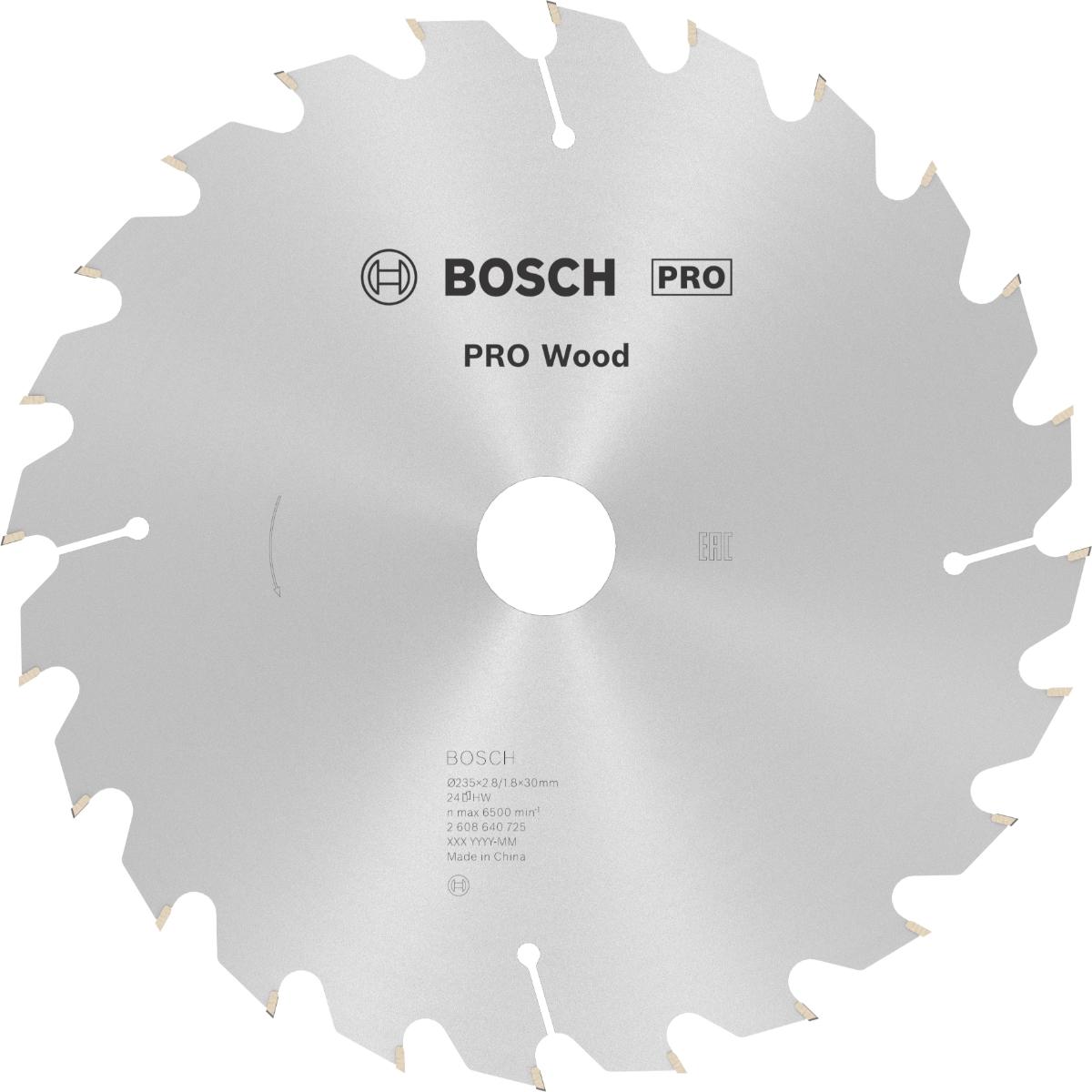 Bosch PRO Kreissägeblatt Optiline Wood für Handkreissägen ø 235 mm