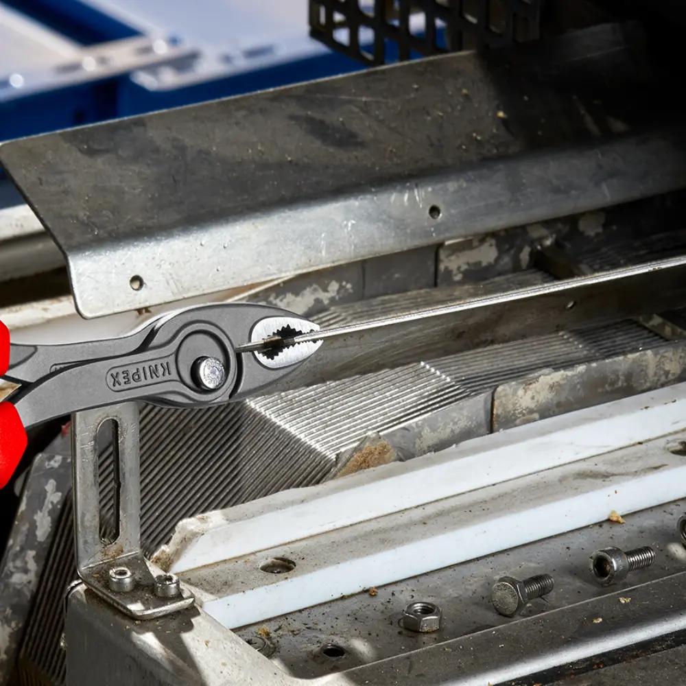 KNIPEX TwinGrip Front- und Seitengreifzange mit Comfort-Griffen grau atramentiert 200 mm