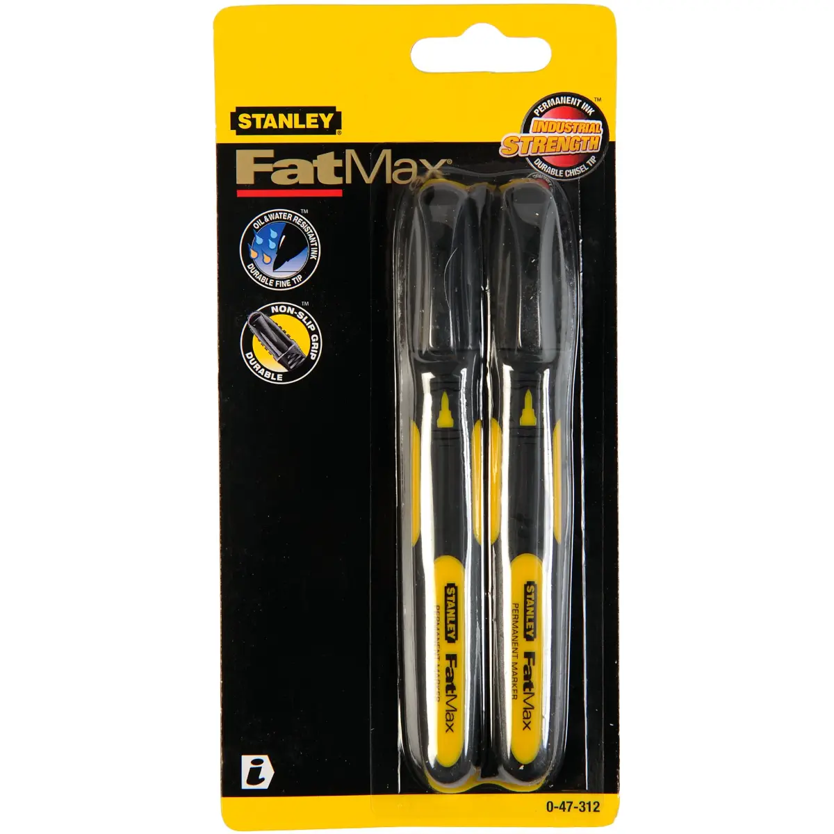 STANLEY FATMAX Permanentmarker schwarz fein 2St.