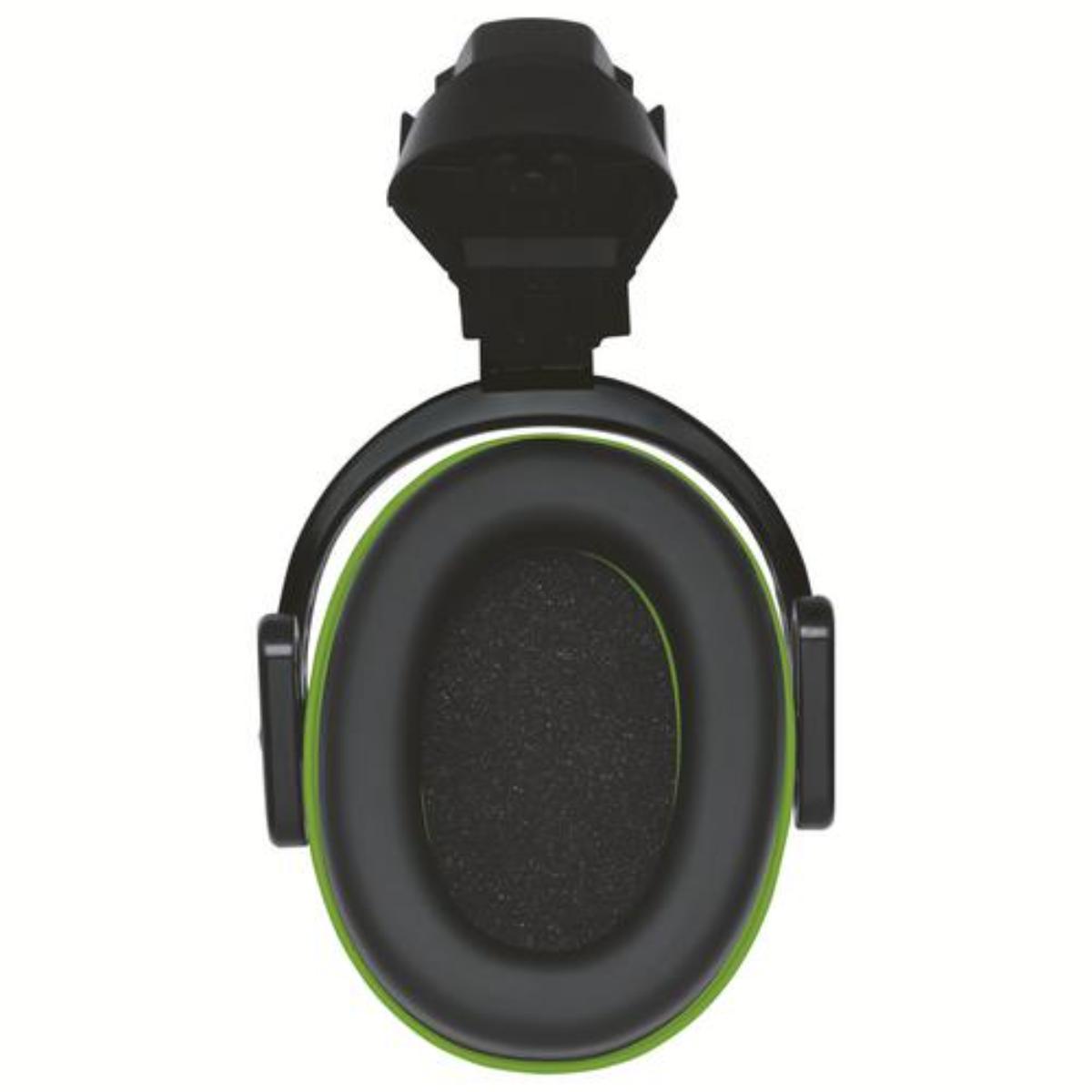 uvex K10H Kapselgehörschutz Helm Gehörschutzkapsel schwarz/ grün SNR 28 dB