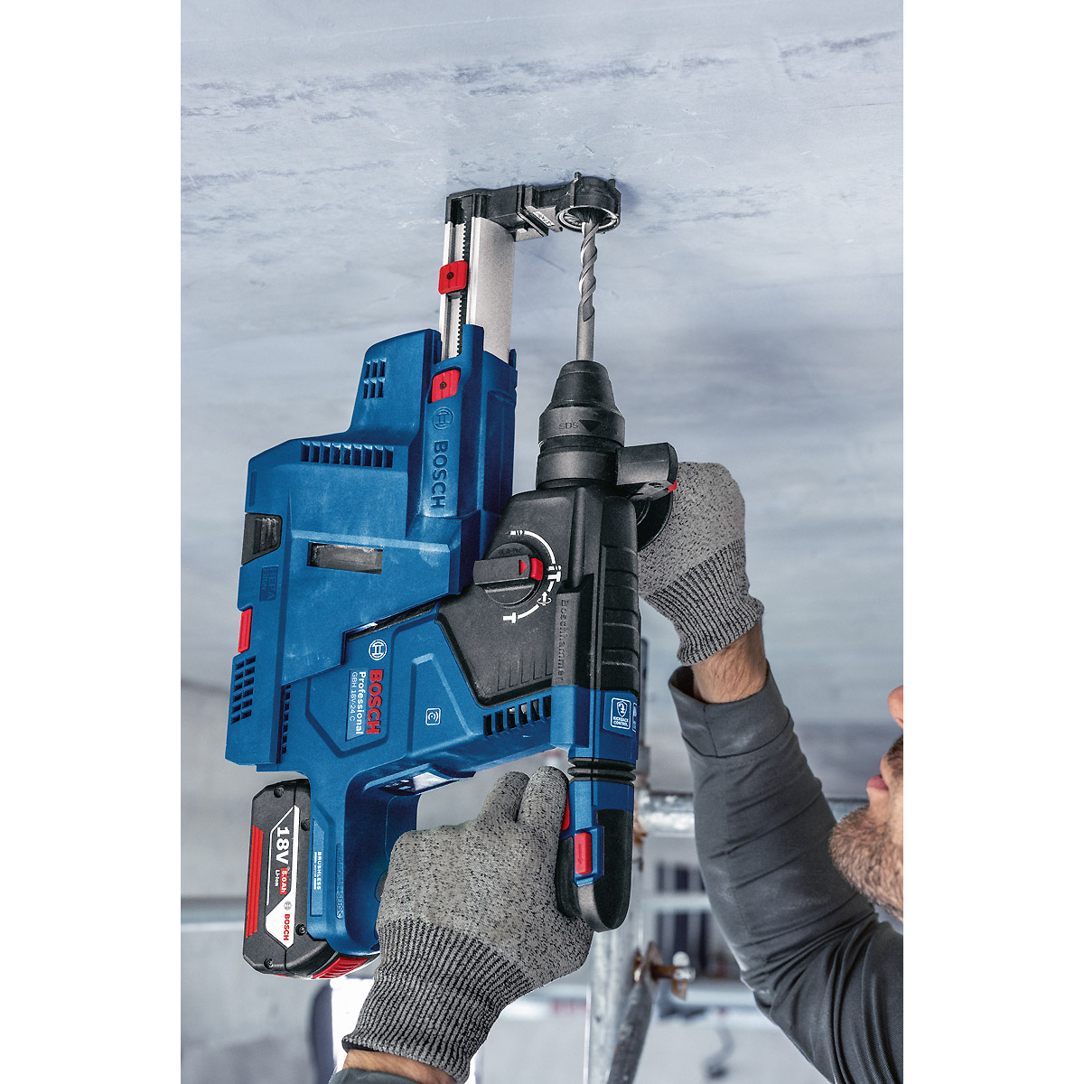 Bosch Akku-Bohrhammer mit SDS plus GBH 18V-24 C Solo