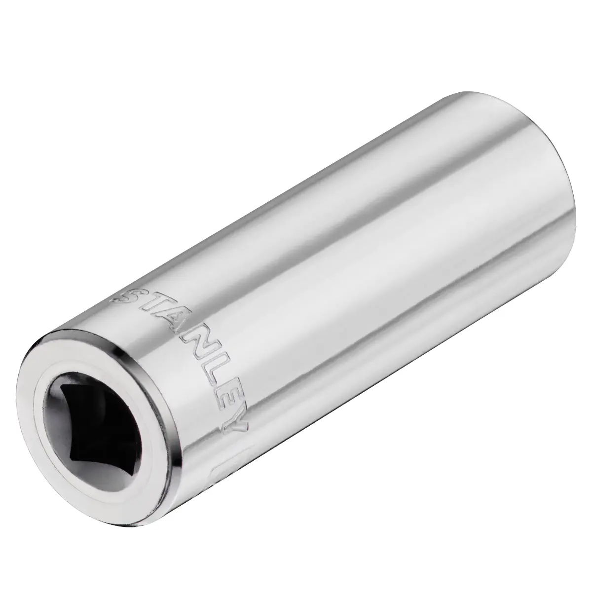 STANLEY 1/4 Zoll 6-Kant Schmale Stecknuss 12 mm mit MaxiDrive-Profil