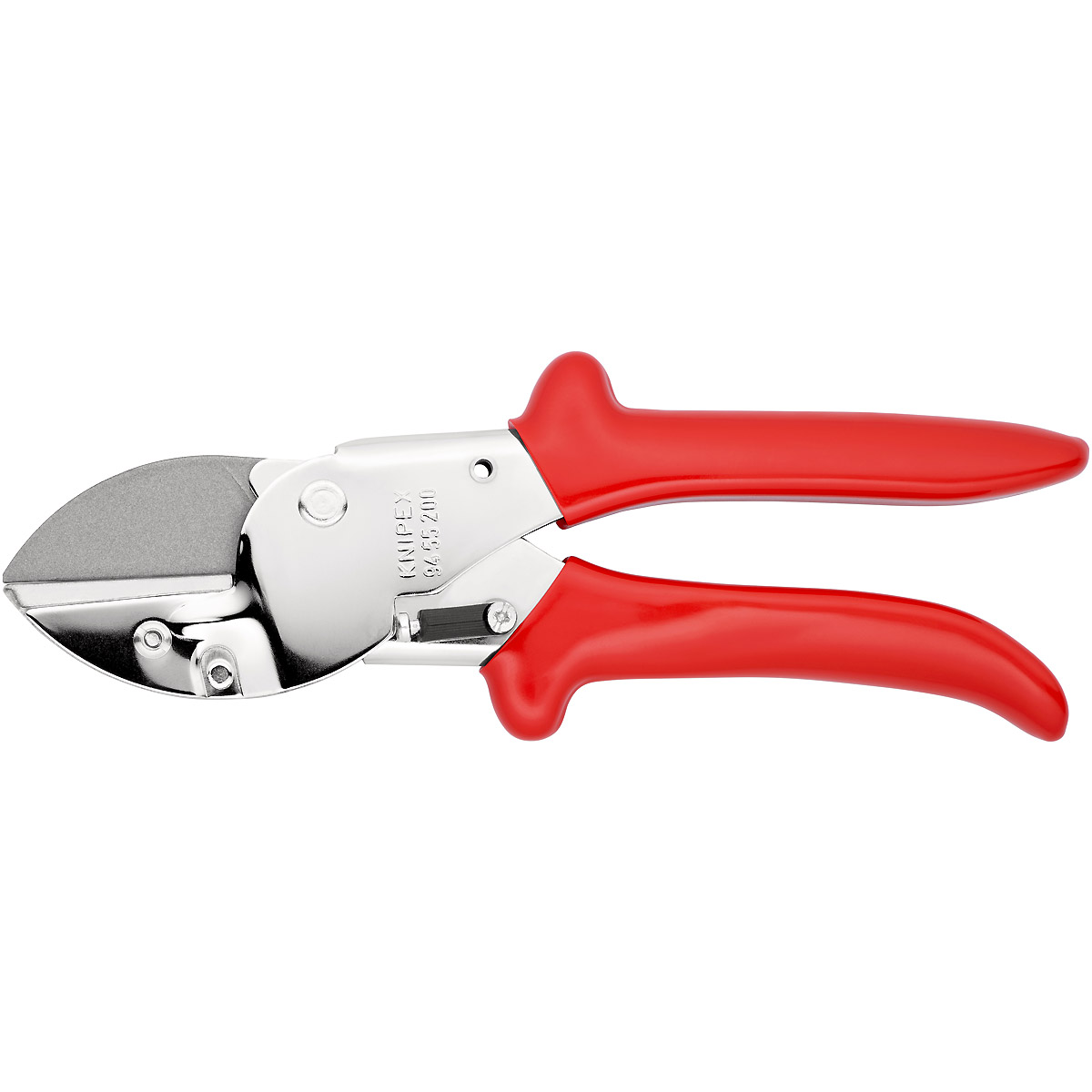 KNIPEX Amboss-Schere 200 mm verchromt mit Kunststoff-Hüllen
