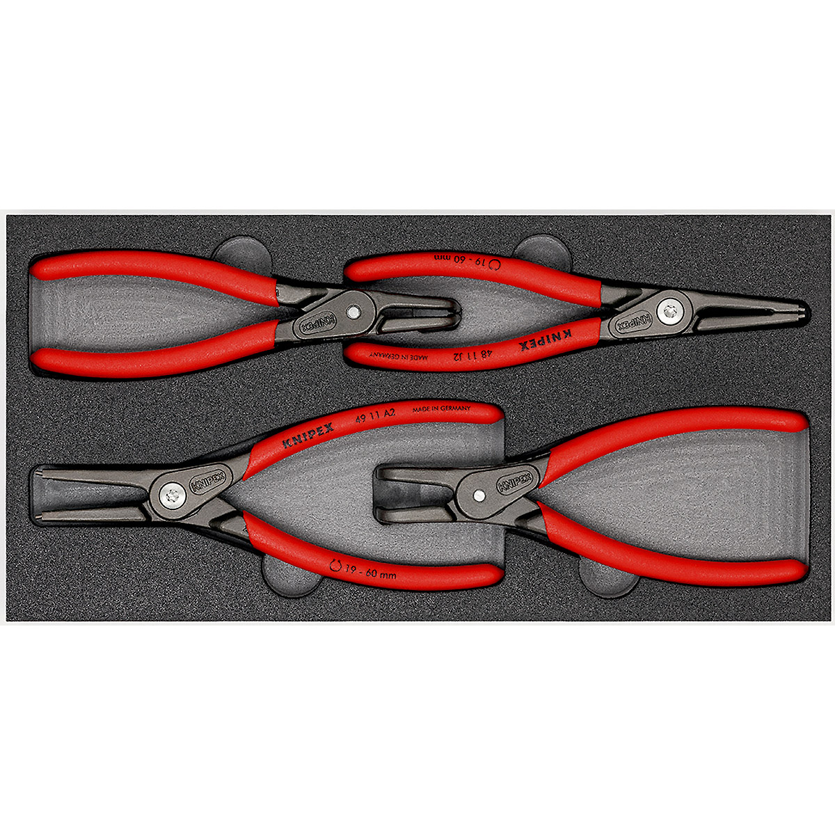 KNIPEX Zangen-Set in Schaumstoffeinlage 350 mm