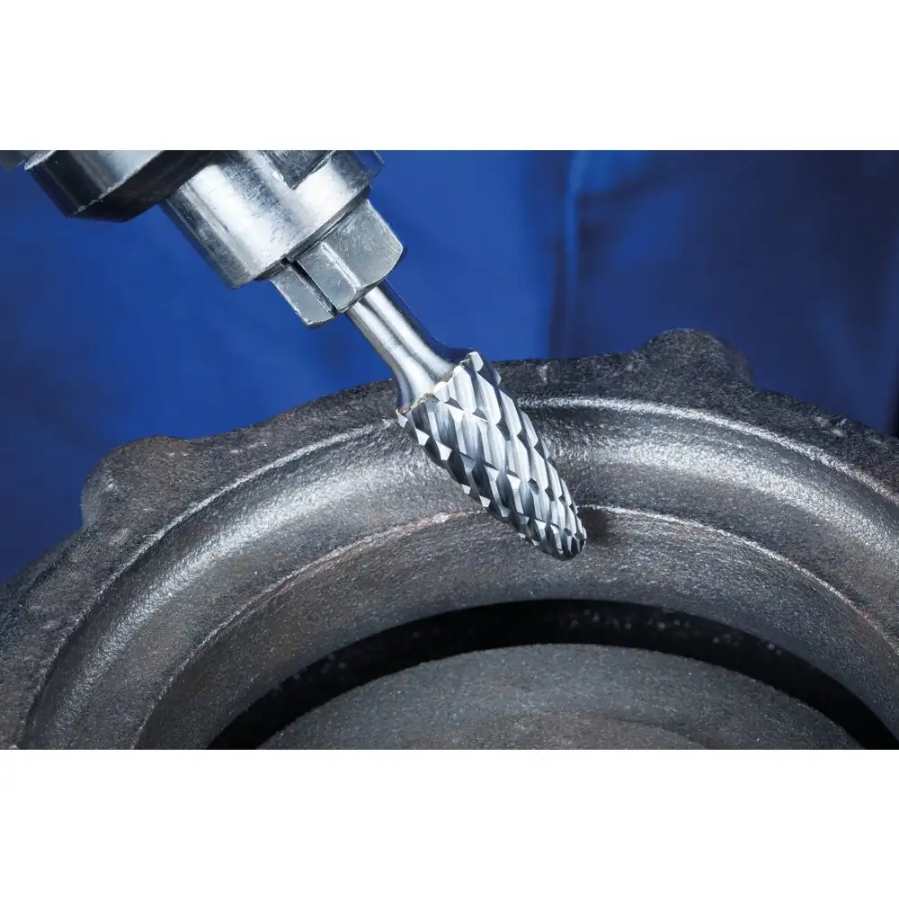 PFERD TOOLS Hartmetall Hochleistungsfrässtift CAST Rundbogen RBF für Gußeisen