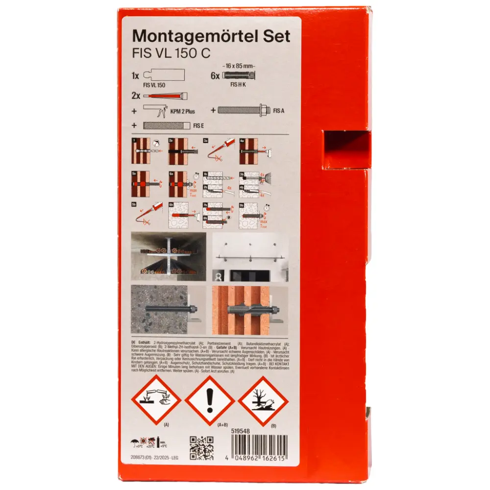 Fischer Montagemörtel FIS VL 150 C Set