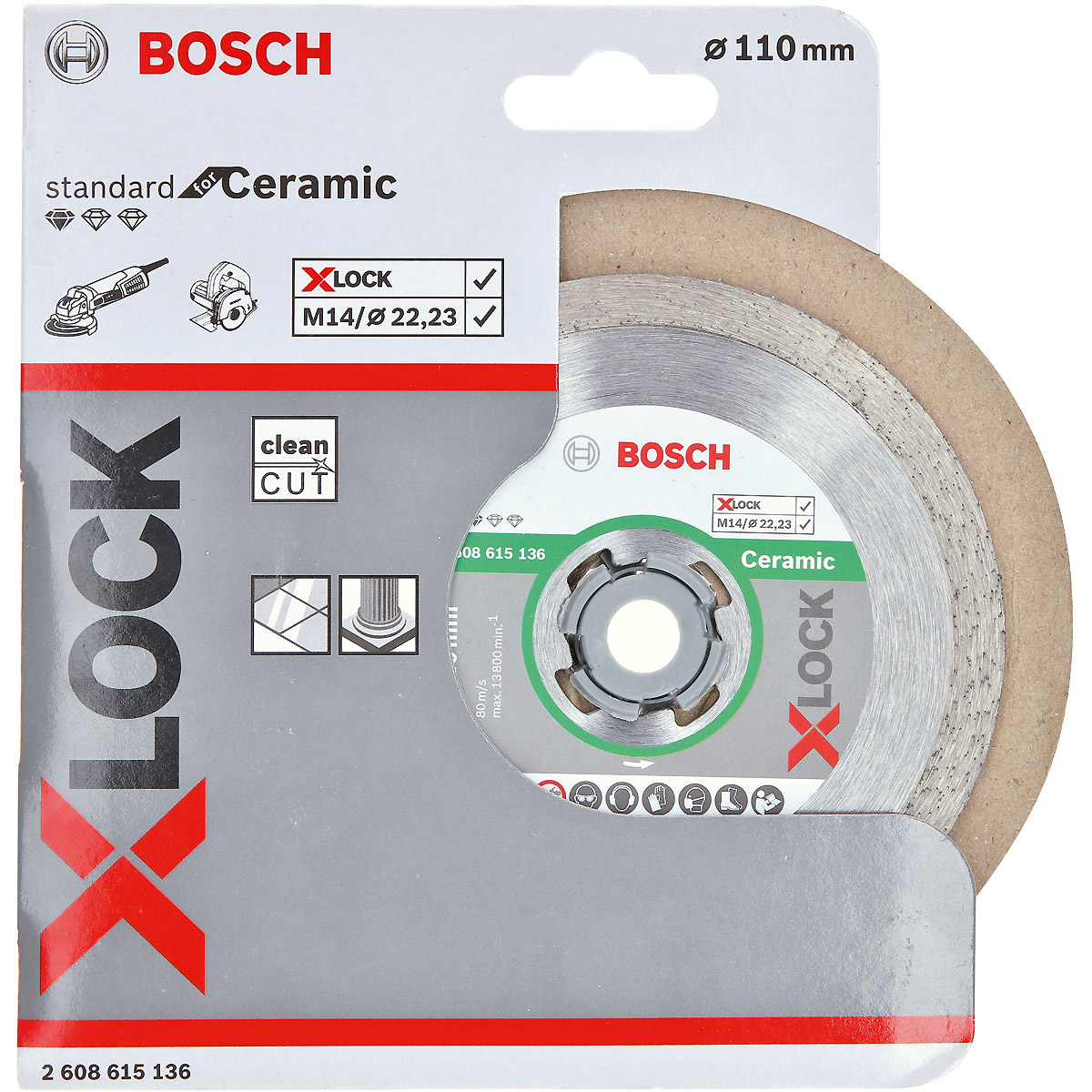 Bosch Diamanttrennscheibe X-LOCK Standard for Ceramic
