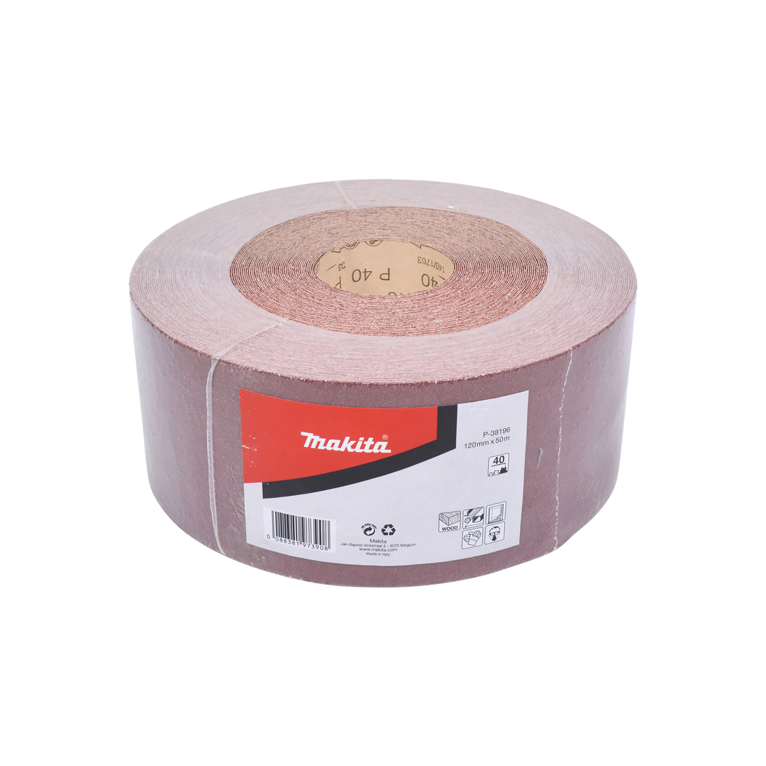 Makita Schleifpapier-Rolle, 120 mm x 50 m - Körnung 40 - P-38196