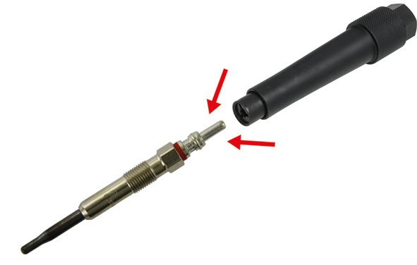 KS Tools Glühkerzen-Schlag-Auszieher-Satz für CDI Motoren, 4-tlg