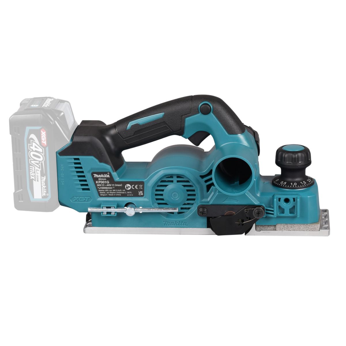 Makita Akku-Hobel 40V max. (ohne Akku, ohne Ladegerät) KP001GZ