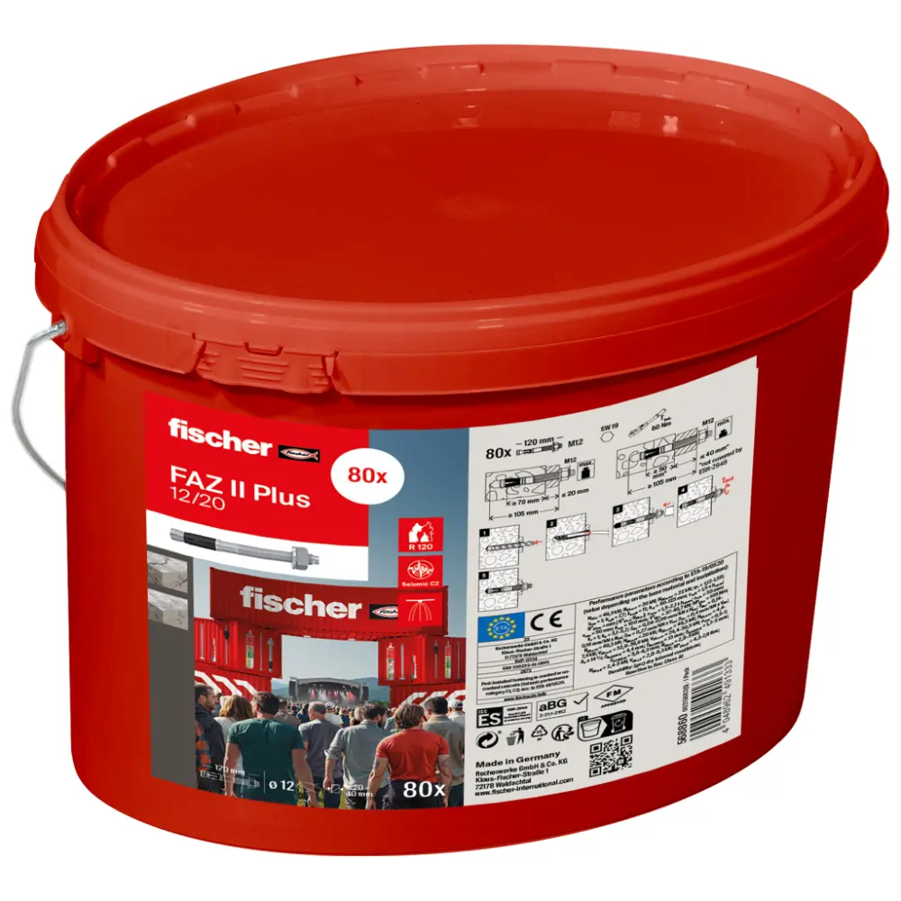 Fischer Bolzenanker FAZ II Plus 12/20 im Eimer - Promo
