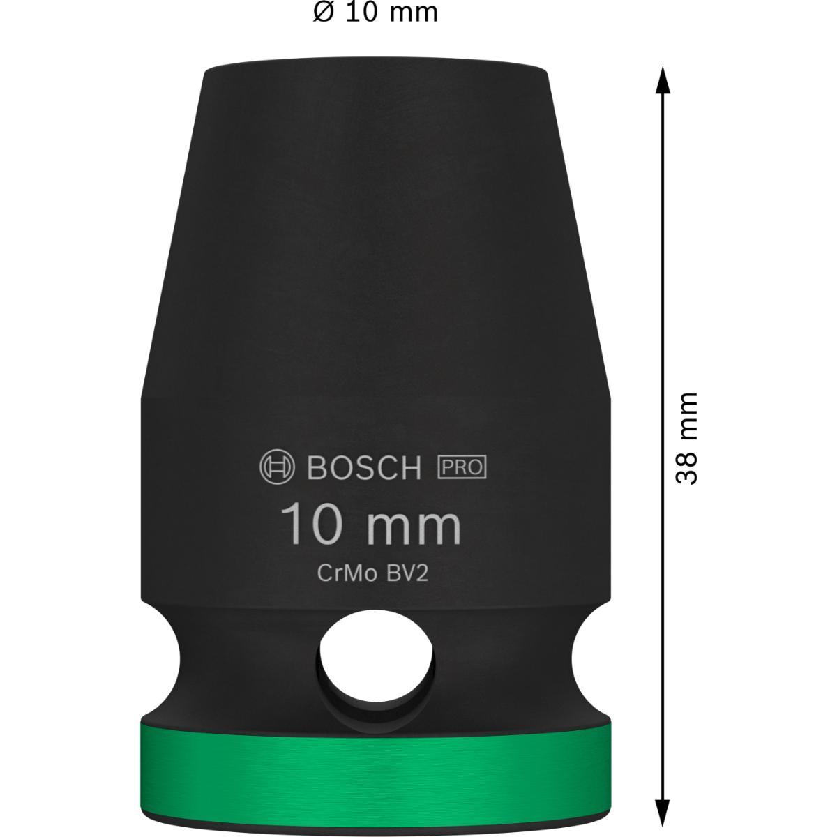 Bosch PRO Impact Socket, 1/2", Standard