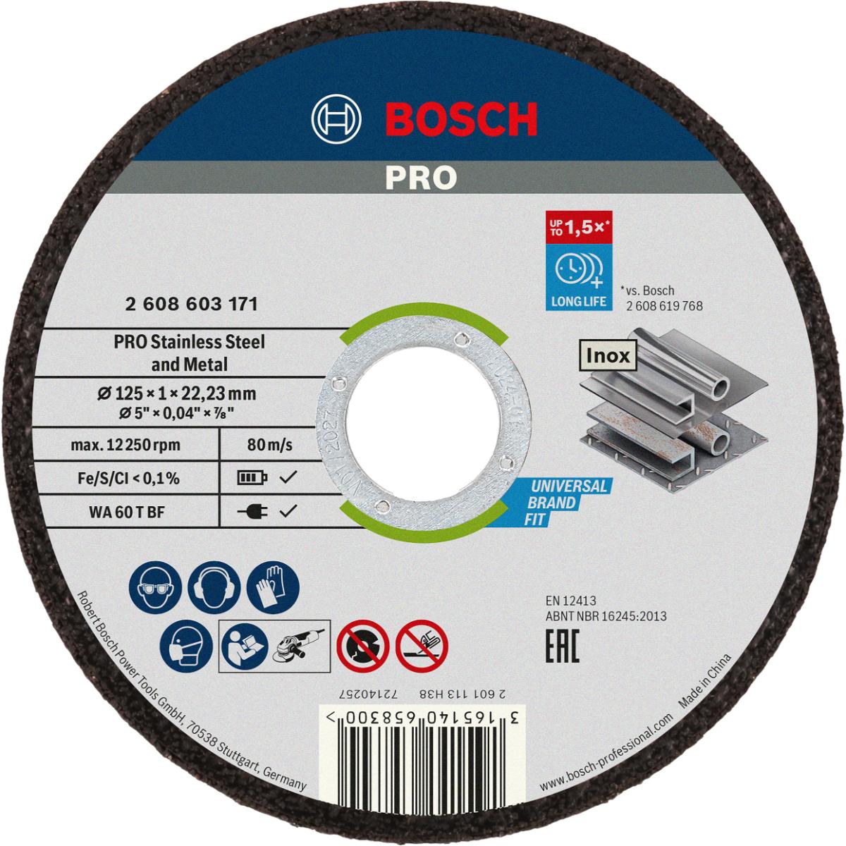 Bosch PRO Trennscheibe gerade Standard for Inox - Rapido WA 60 T BF