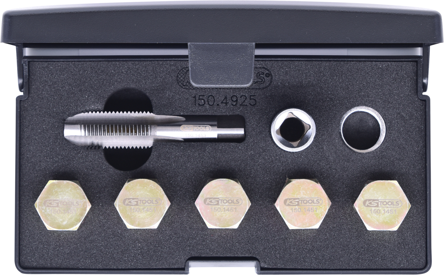 KS Tools Ölablassschrauben-Gewindereparatur-Satz, 12-tlg M15 x 1,5