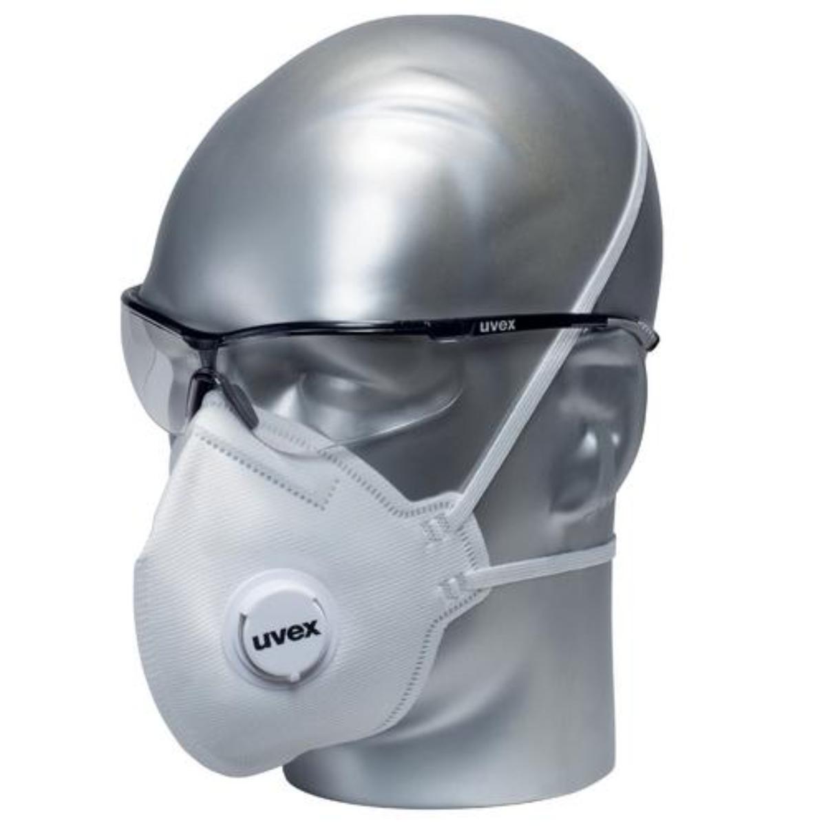 uvex silv-Air c Atemschutzmaske 3310 FFP3 mit Ausatemventil - 15 Stück