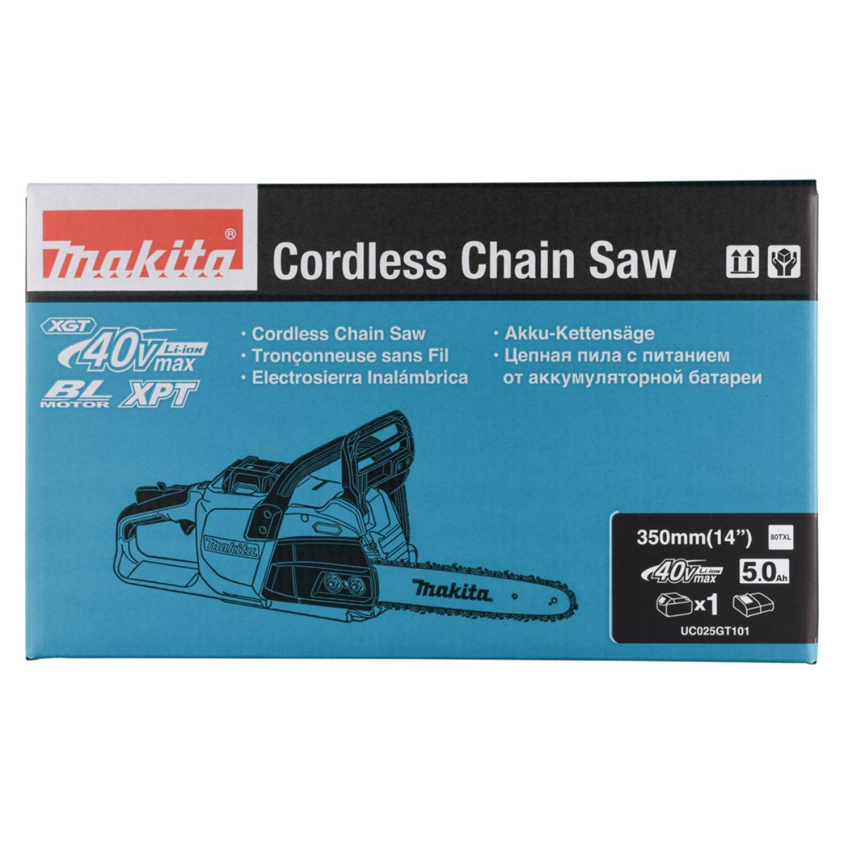 Makita Akku-Kettensäge 40V max. - 25,5 m/s - 35 cm - UC025GT101