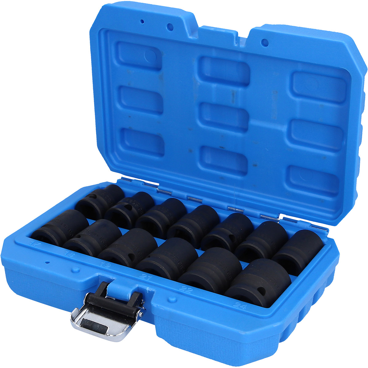 Brilliant Tools 1/2" Kraft-Stecknuss-Satz, Sechskant, 13-tlg, kurz
