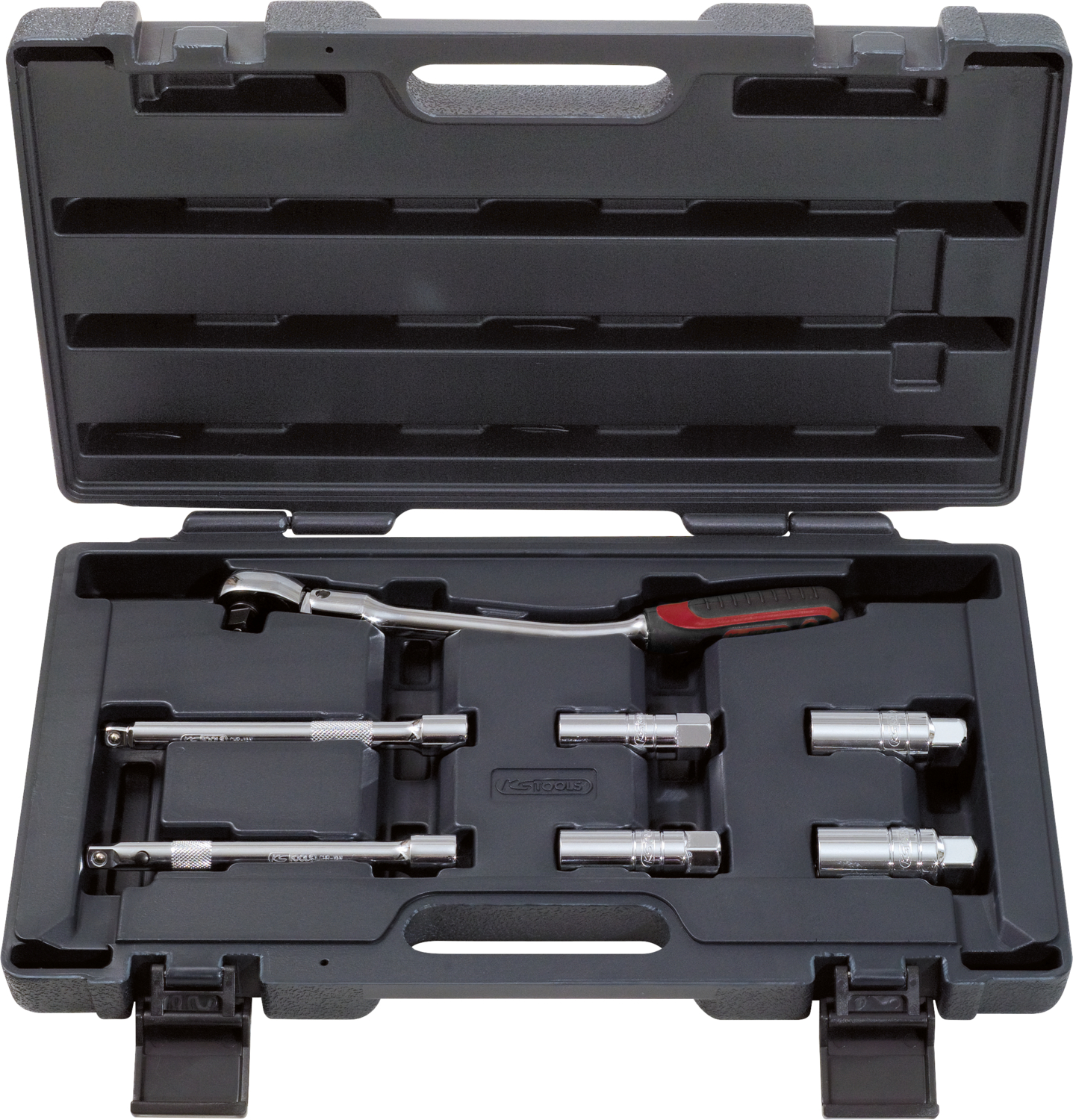 KS Tools 3/8" CHROMEplus Zündkerzen-Service-Satz, 7-tlg